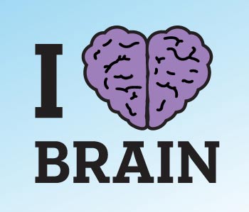 I heart brain. Brain Awareness Week promotion